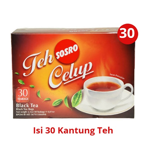 Sosro Black Tea Teh Sachet Isi 30 Pcs